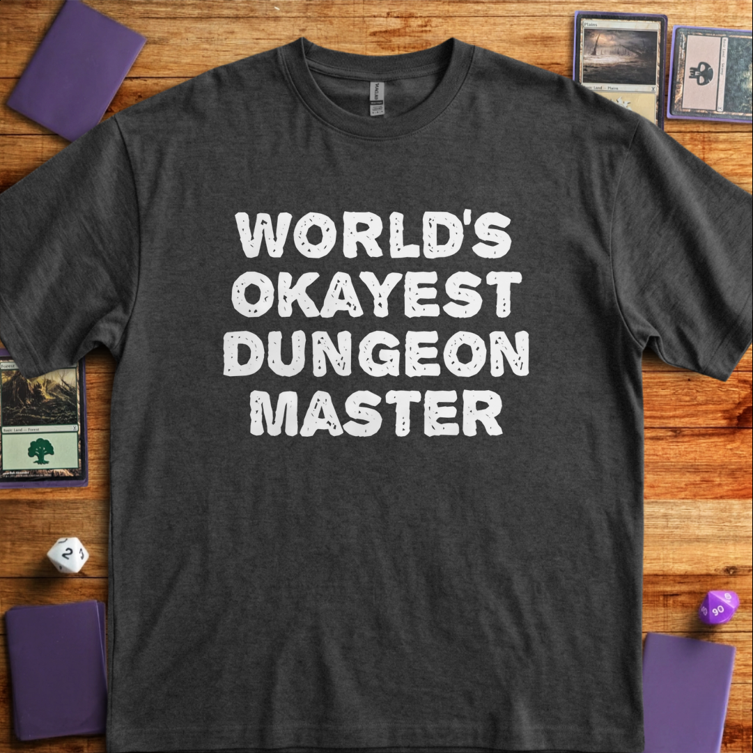 World's Okayest DM - Dark Heather Grey