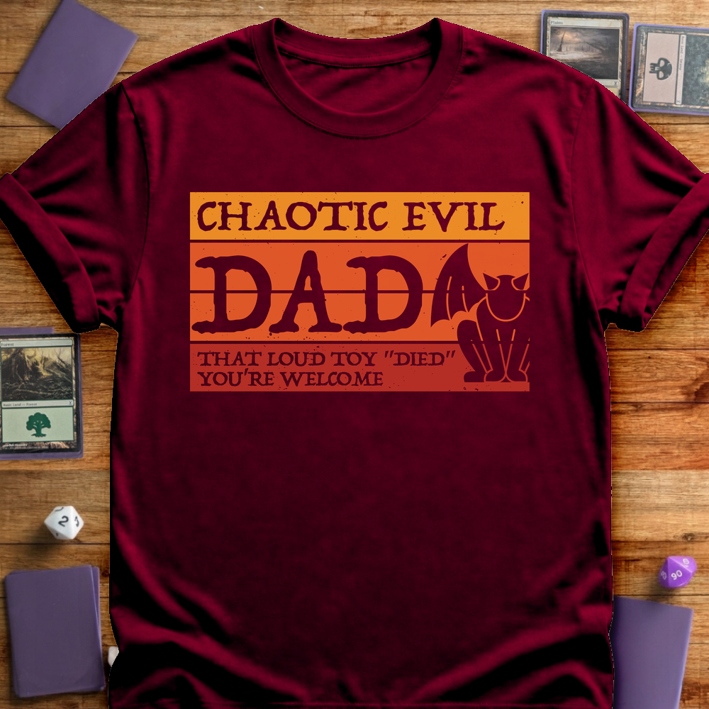 Chaotic Evil Dad - Maroon