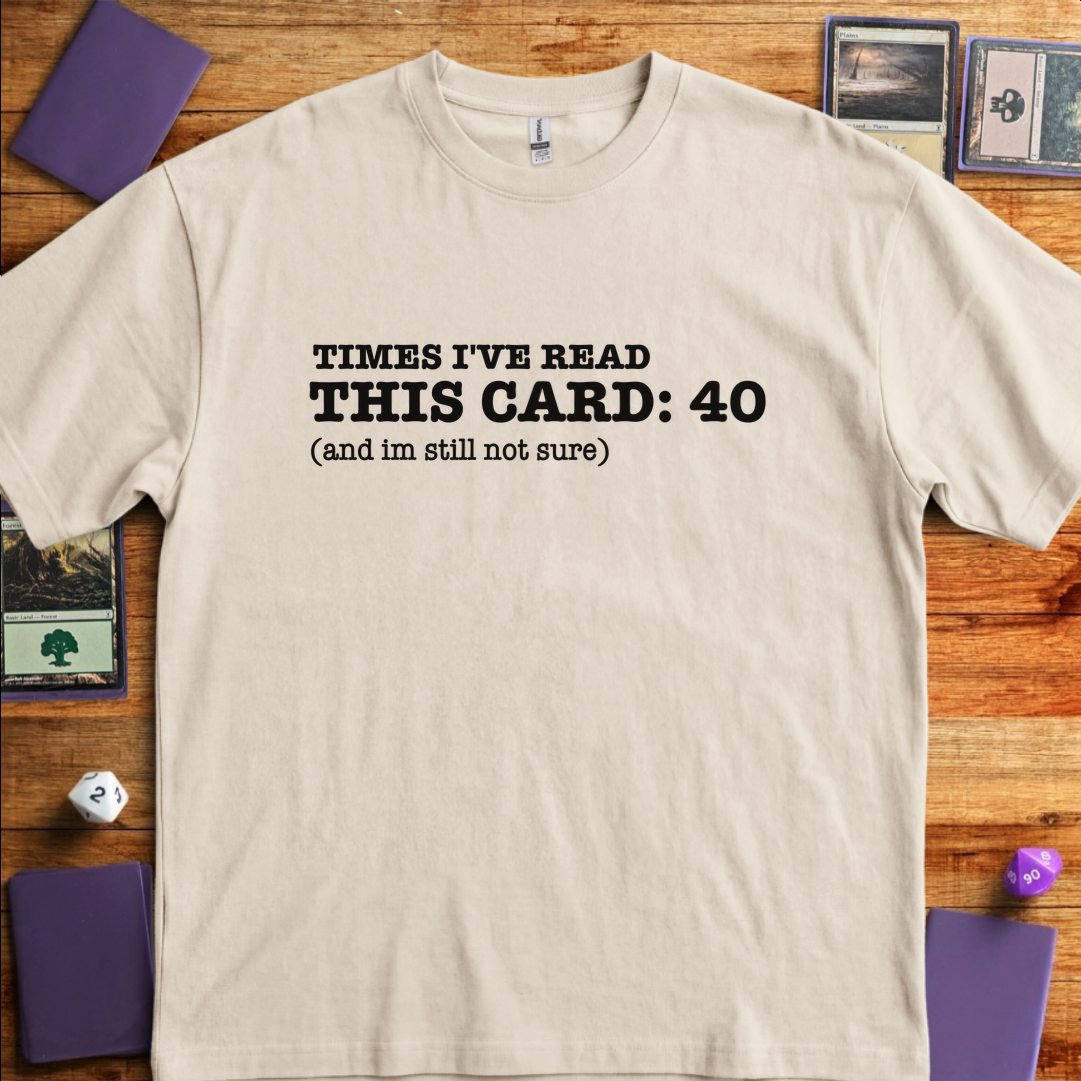 Times I've Read This Card - Sand
