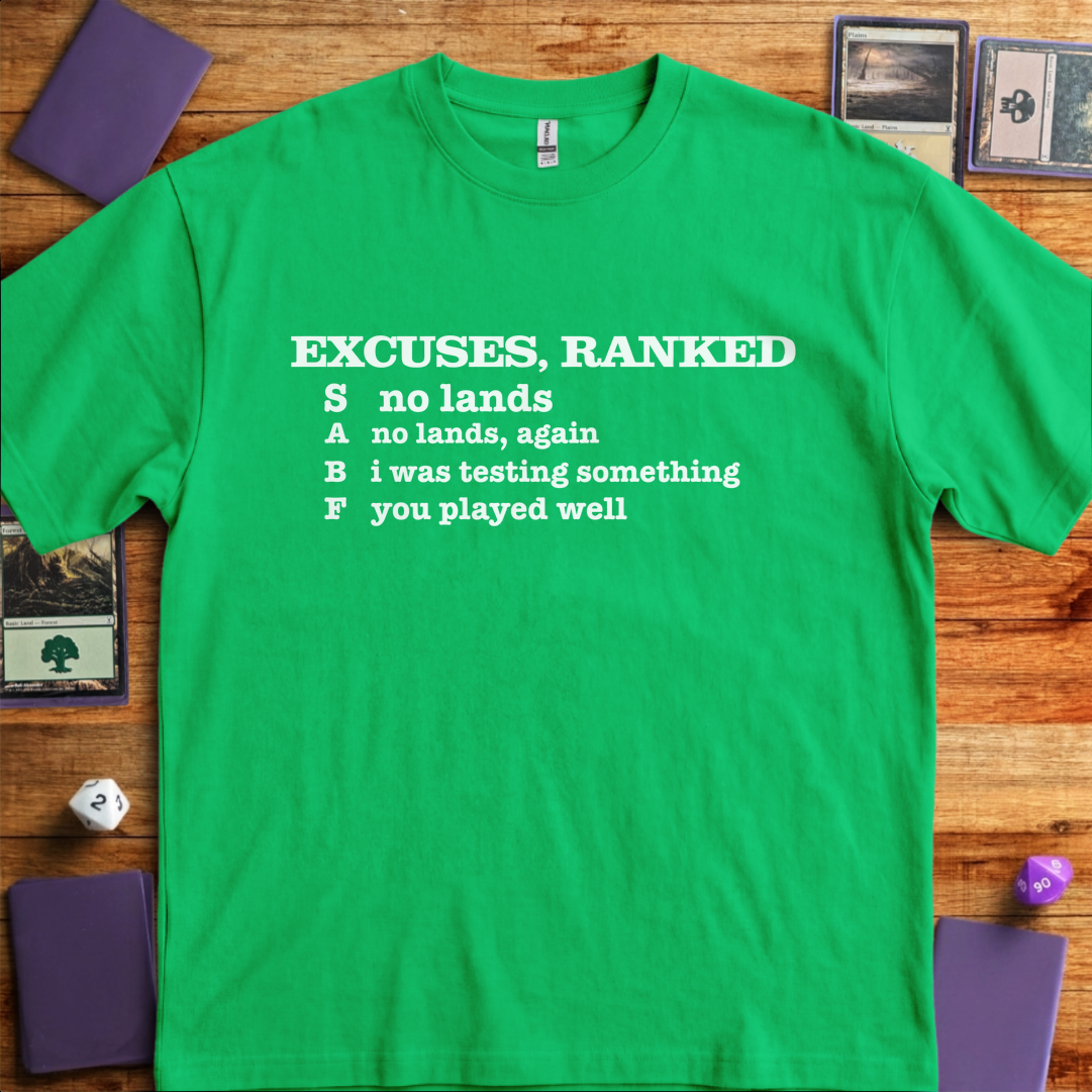 Excuses, Ranked - Kelly Green