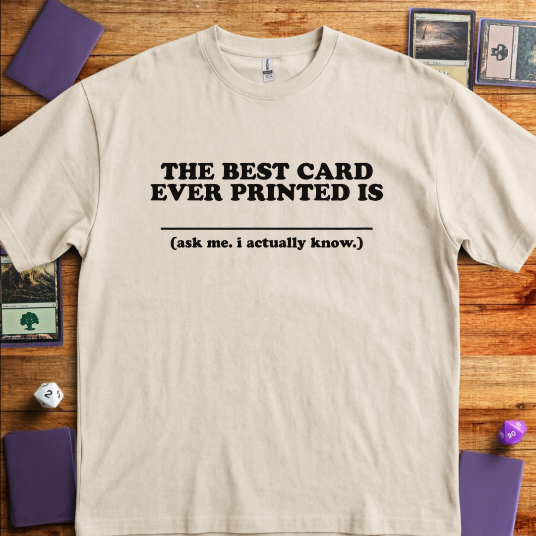 The Best Card Ever Printed - Sand