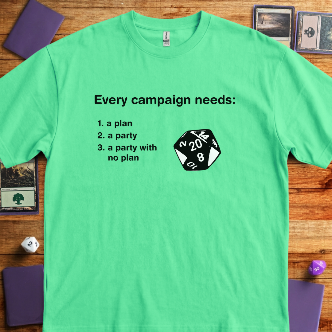 A Party With No Plan - Mint Green