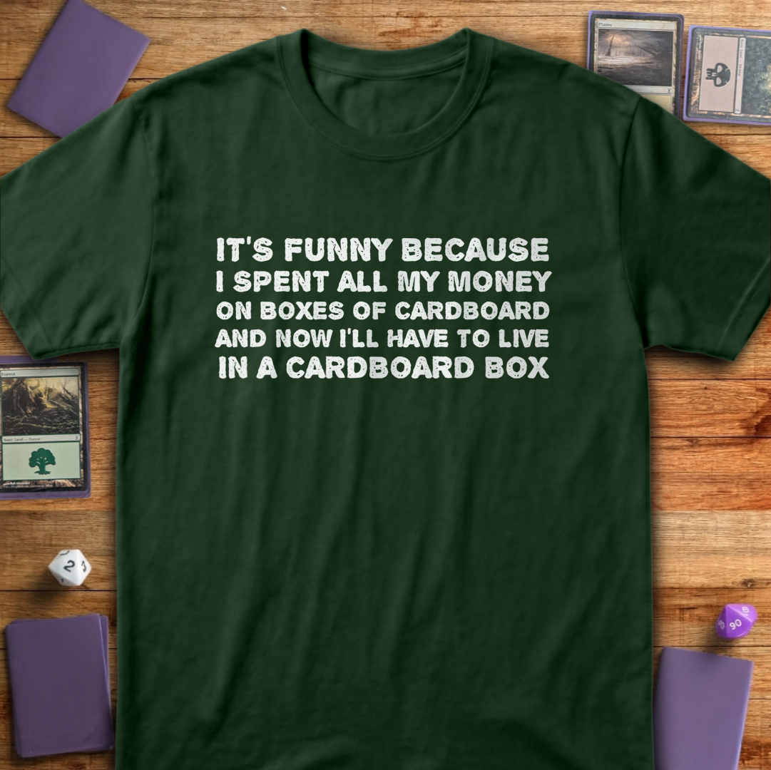 Cardboard Box - Forest Green