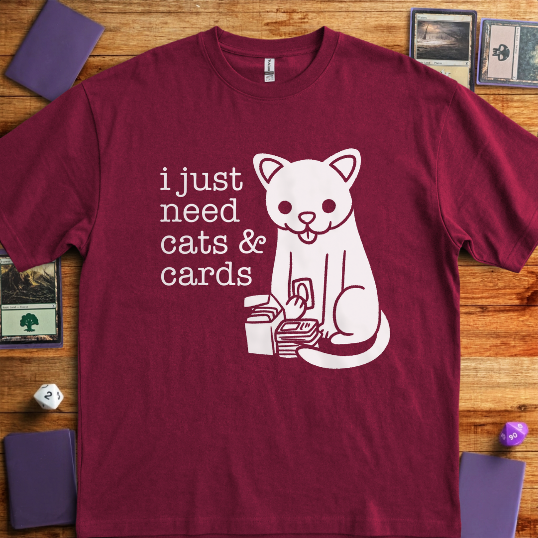 Cats and Cards - Maroon