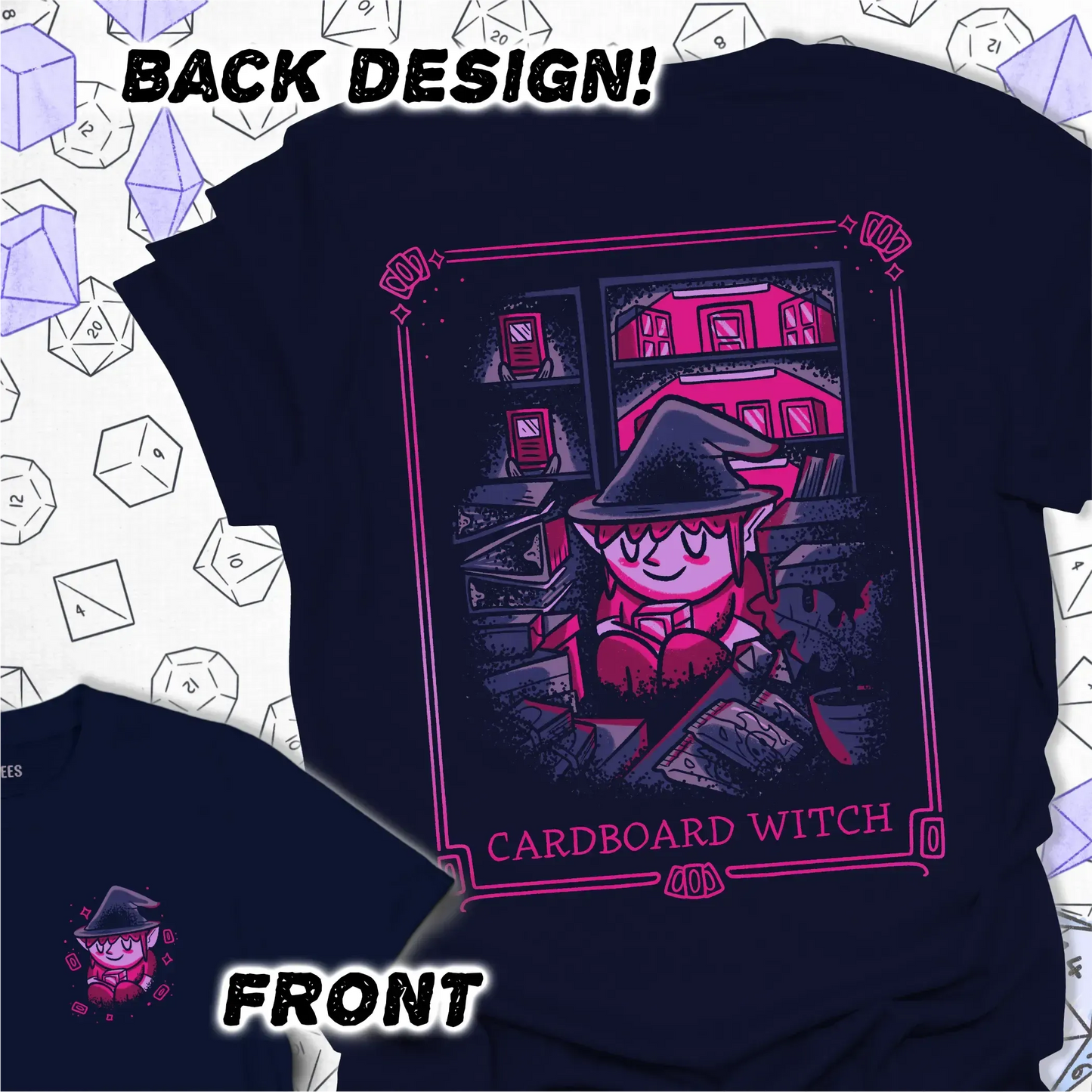 Cardboard Witch - Back Print