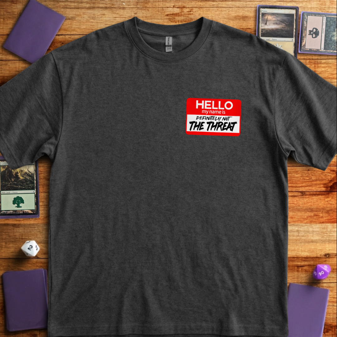 Definitely Not the Threat - Dark Heather Grey