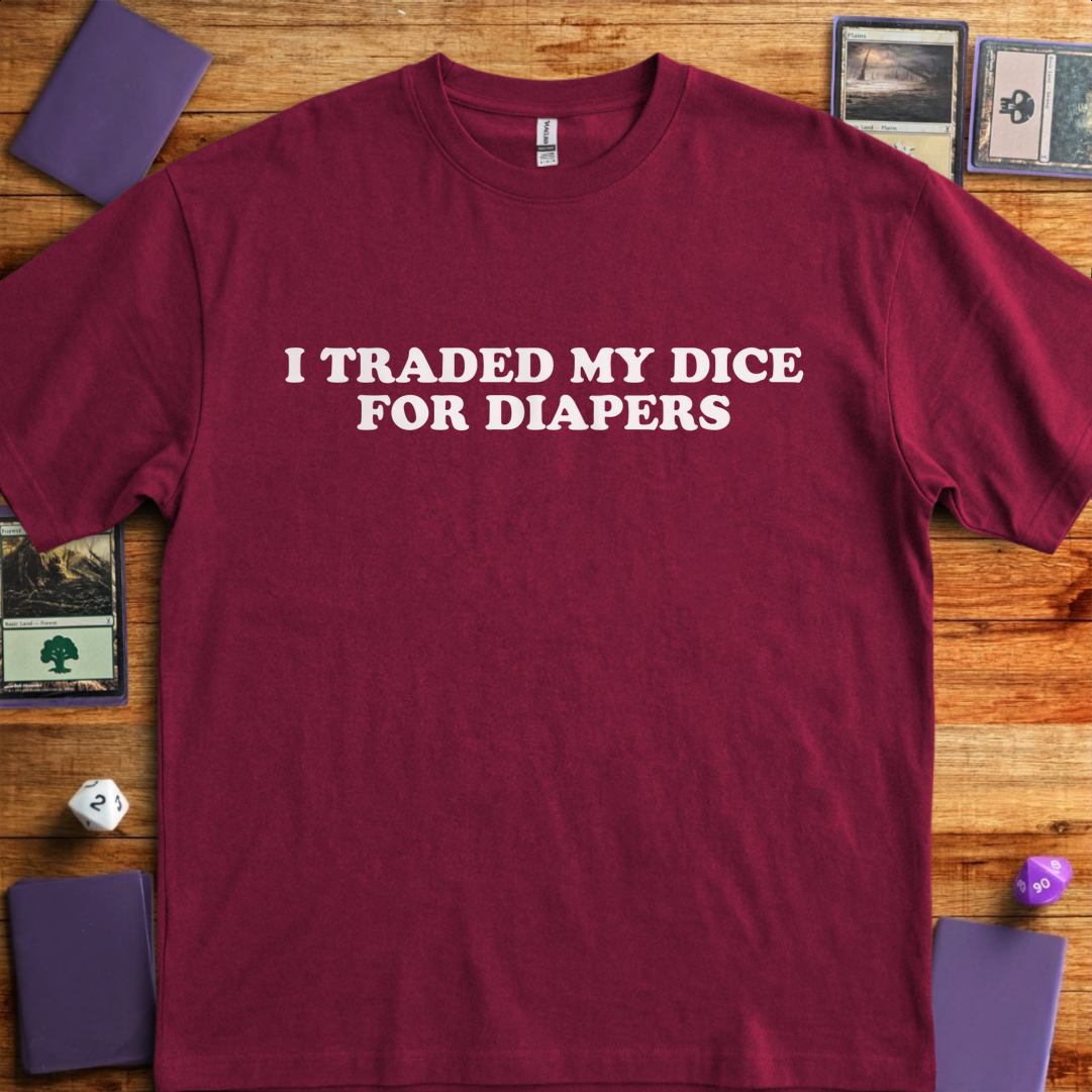 Dice For Diapers - Maroon