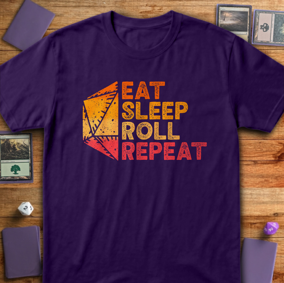 Eat Sleep Roll Repeat - Purple