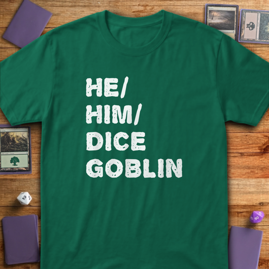 He Him Dice Goblin - Kelly Green