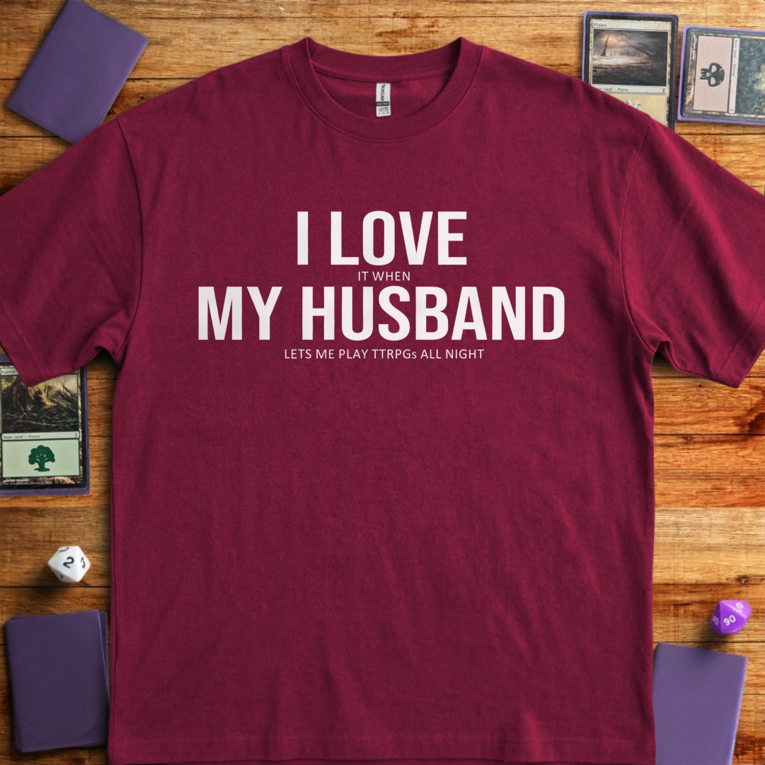 I Love My Husband - Maroon