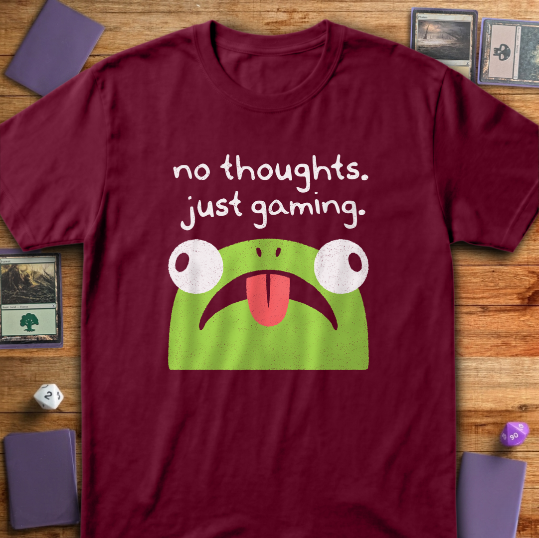 No Thoughts Just Gaming - Maroon