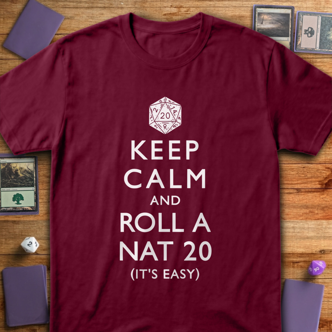 Roll a Nat 20 - Maroon