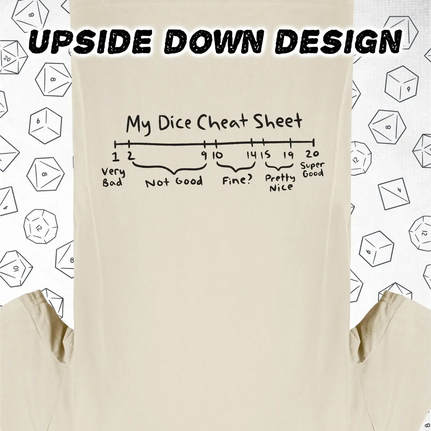 My Dice Cheat Sheet - An Upside Down Design