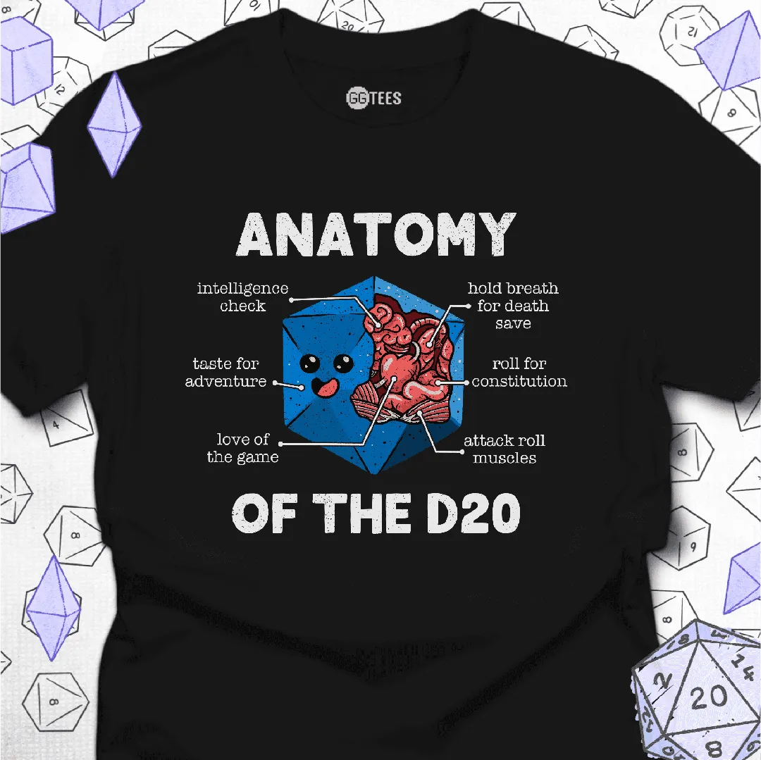 Anatomy of the D20 T-Shirt - GG Tees