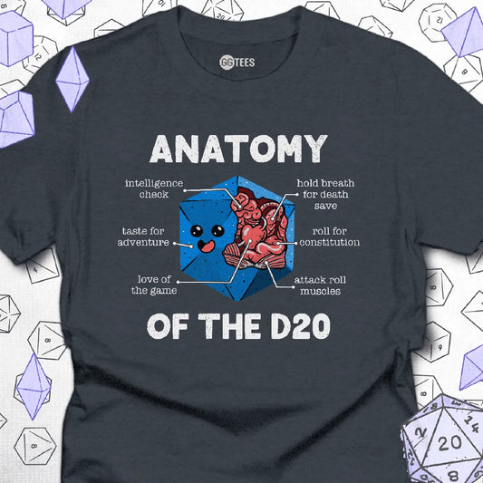 Anatomy of the D20 T-Shirt - GG Tees