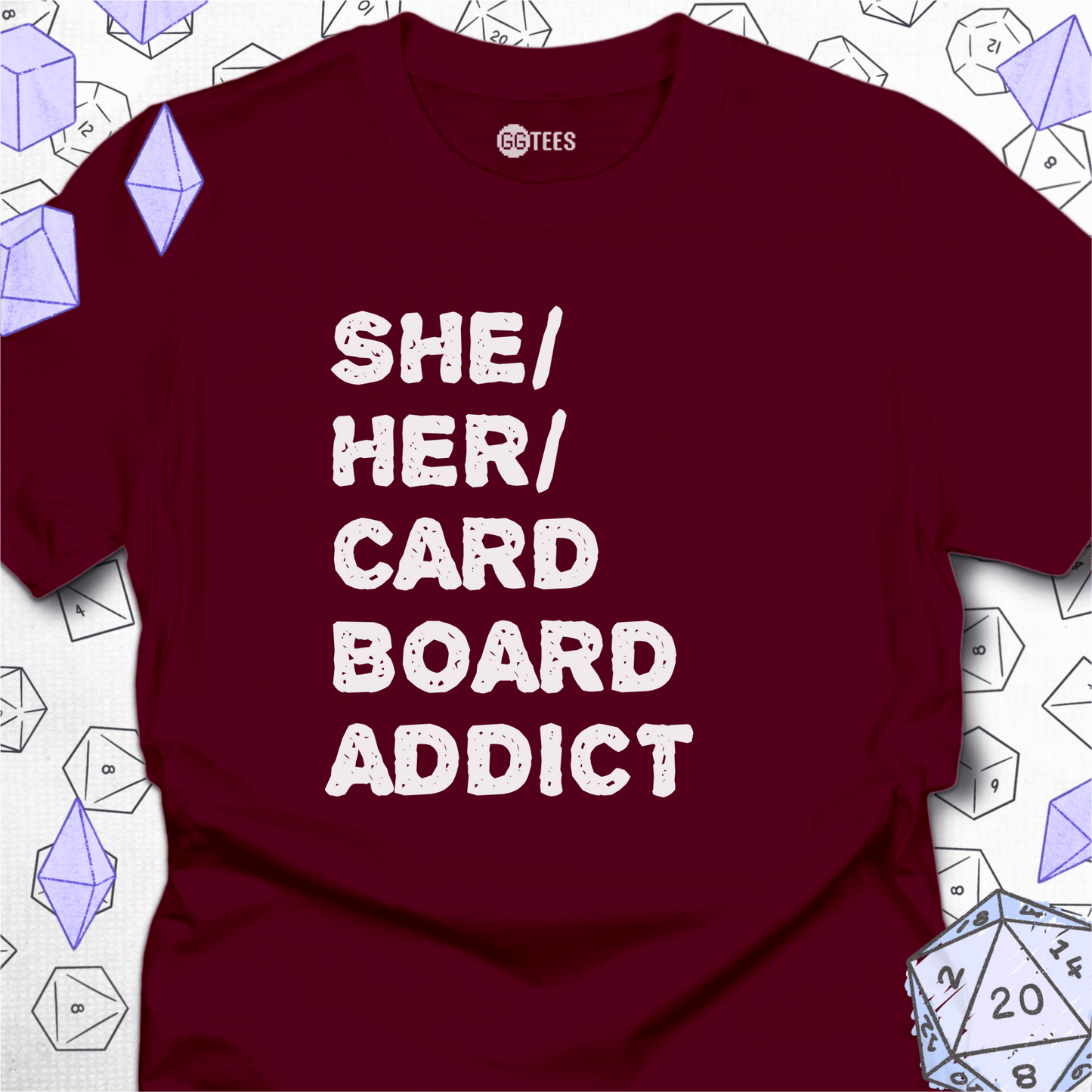 She Her Cardboard Addict T-Shirt
