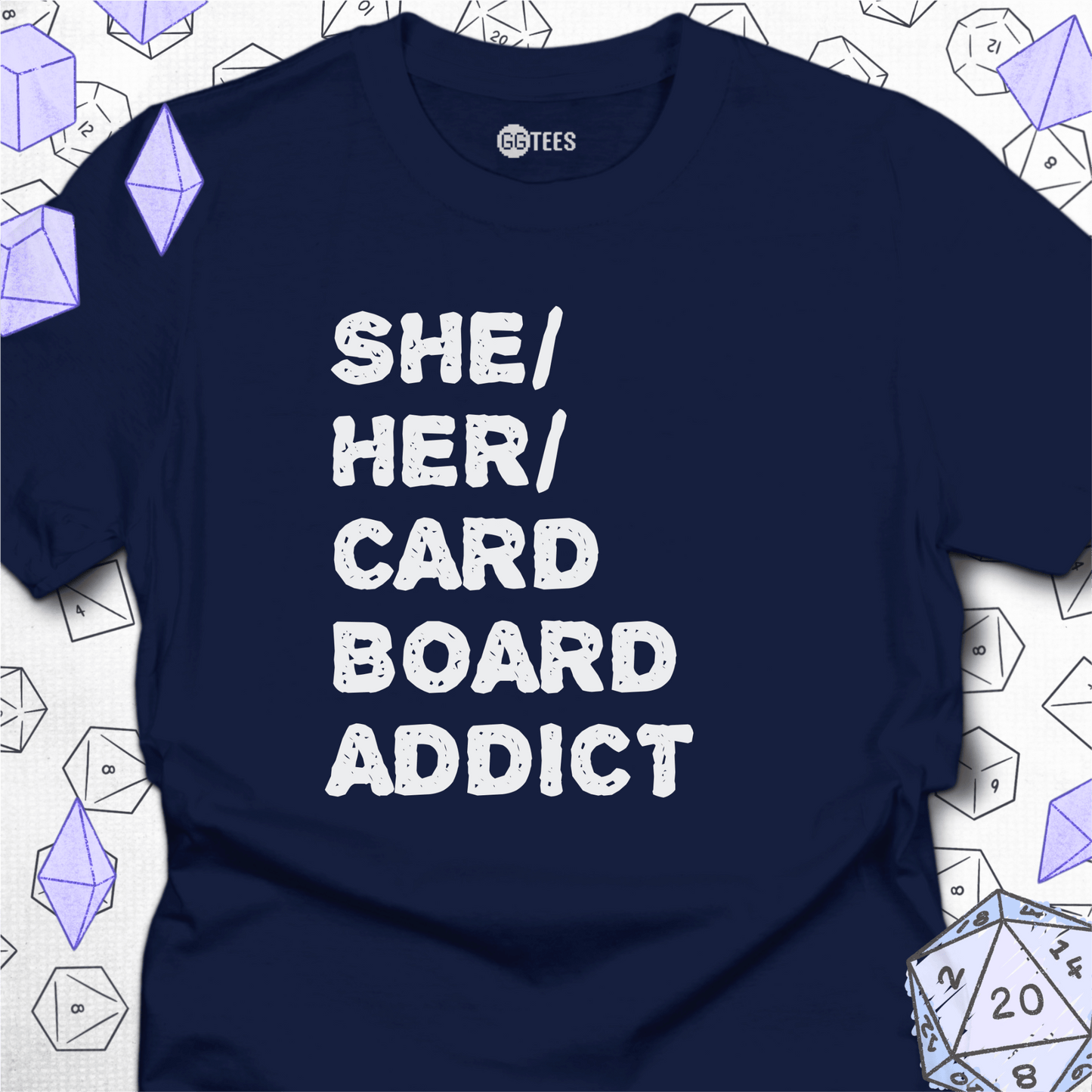She Her Cardboard Addict T-Shirt