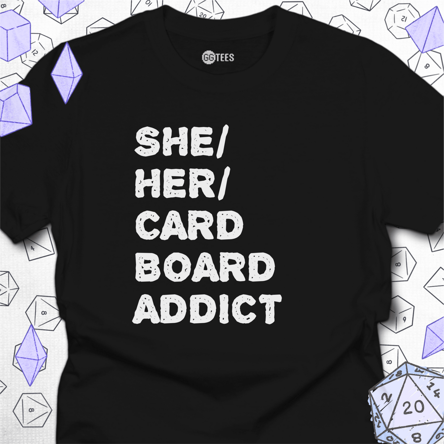 She Her Cardboard Addict T-Shirt