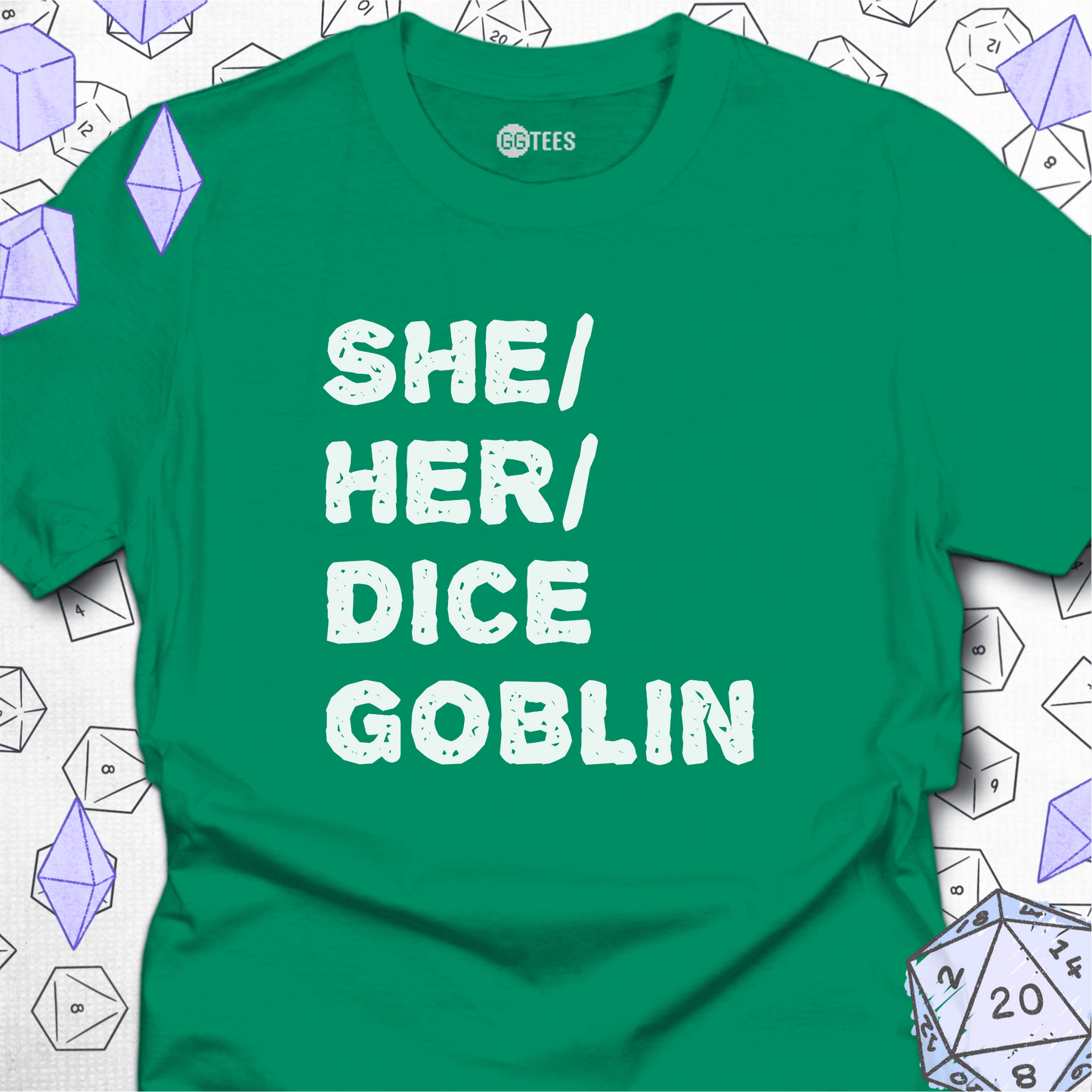 She Her Dice Goblin T-Shirt