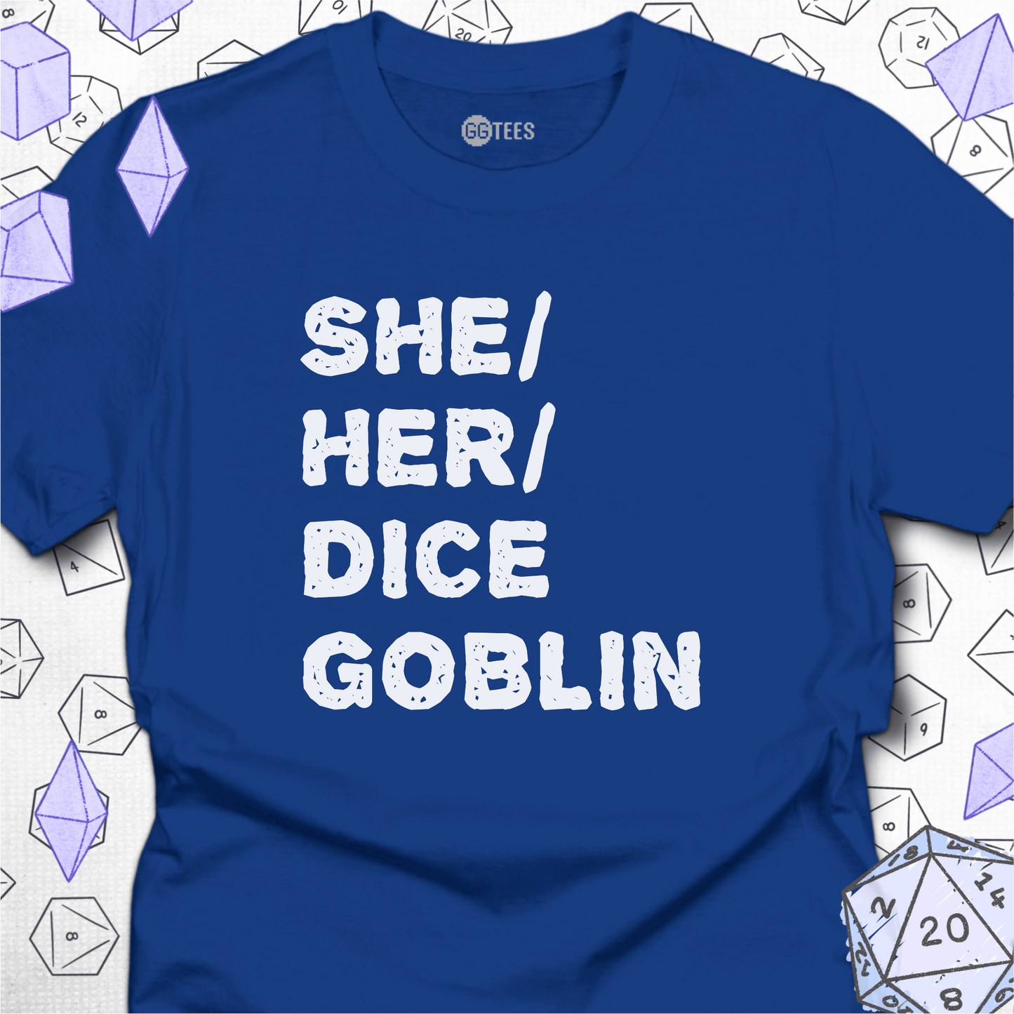 She Her Dice Goblin T-Shirt