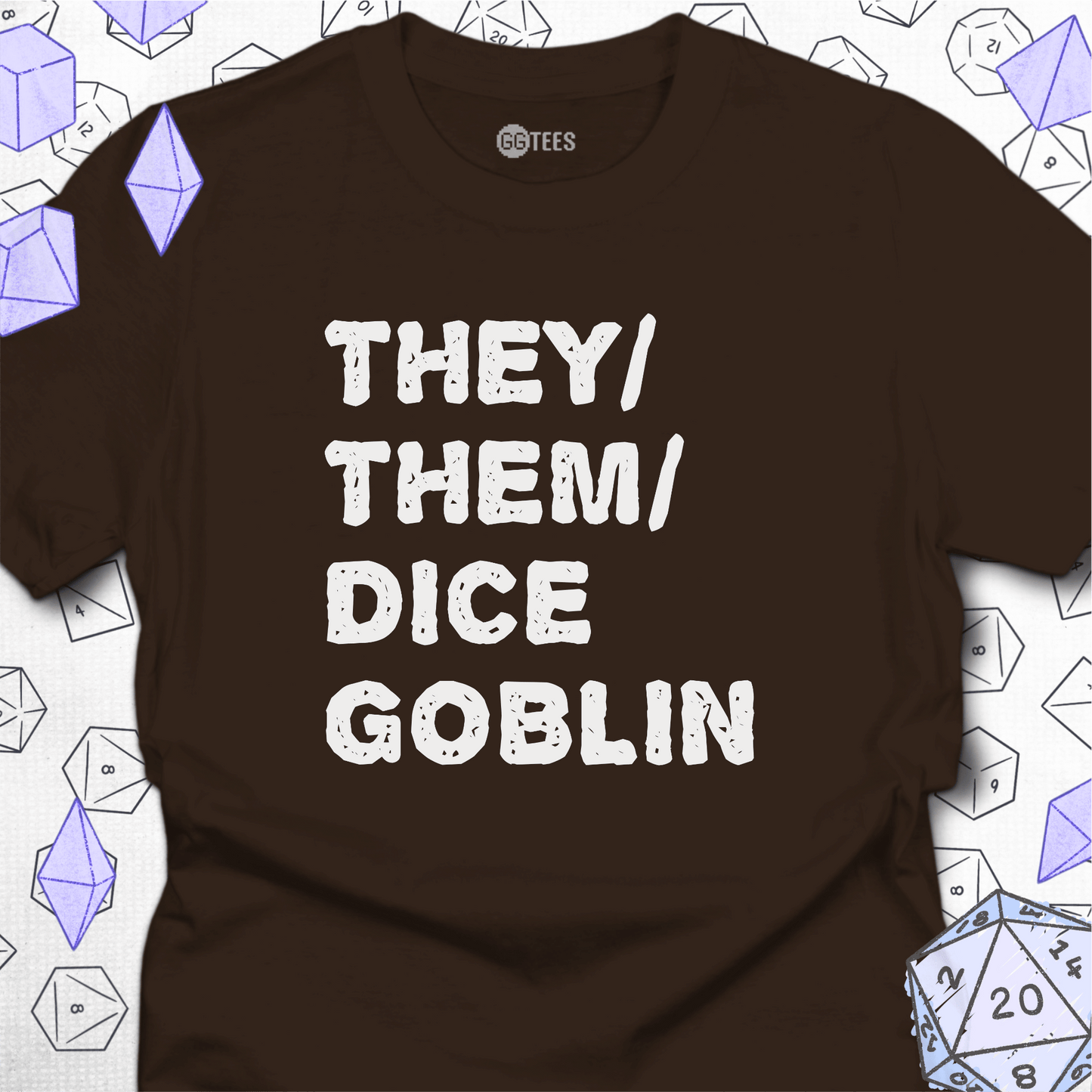 They Them Dice Goblin T-Shirt
