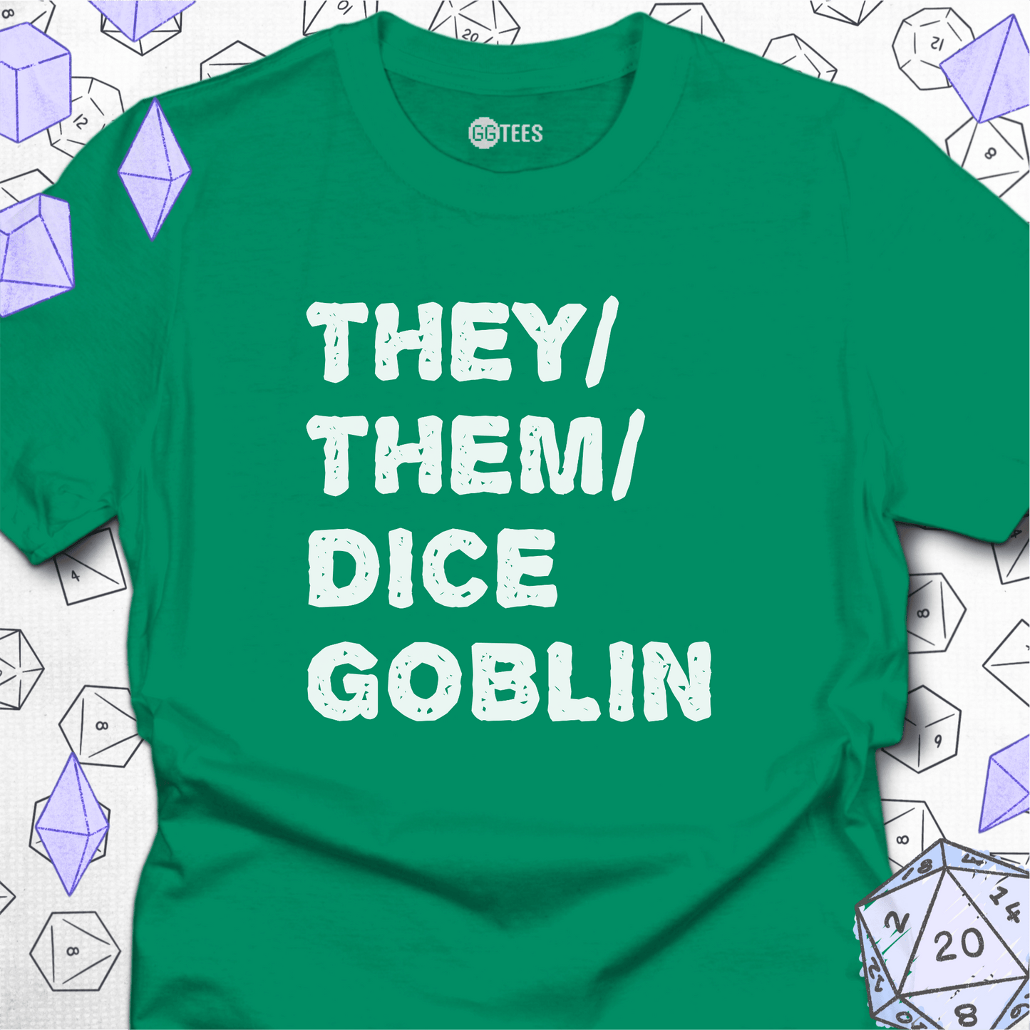 They Them Dice Goblin T-Shirt