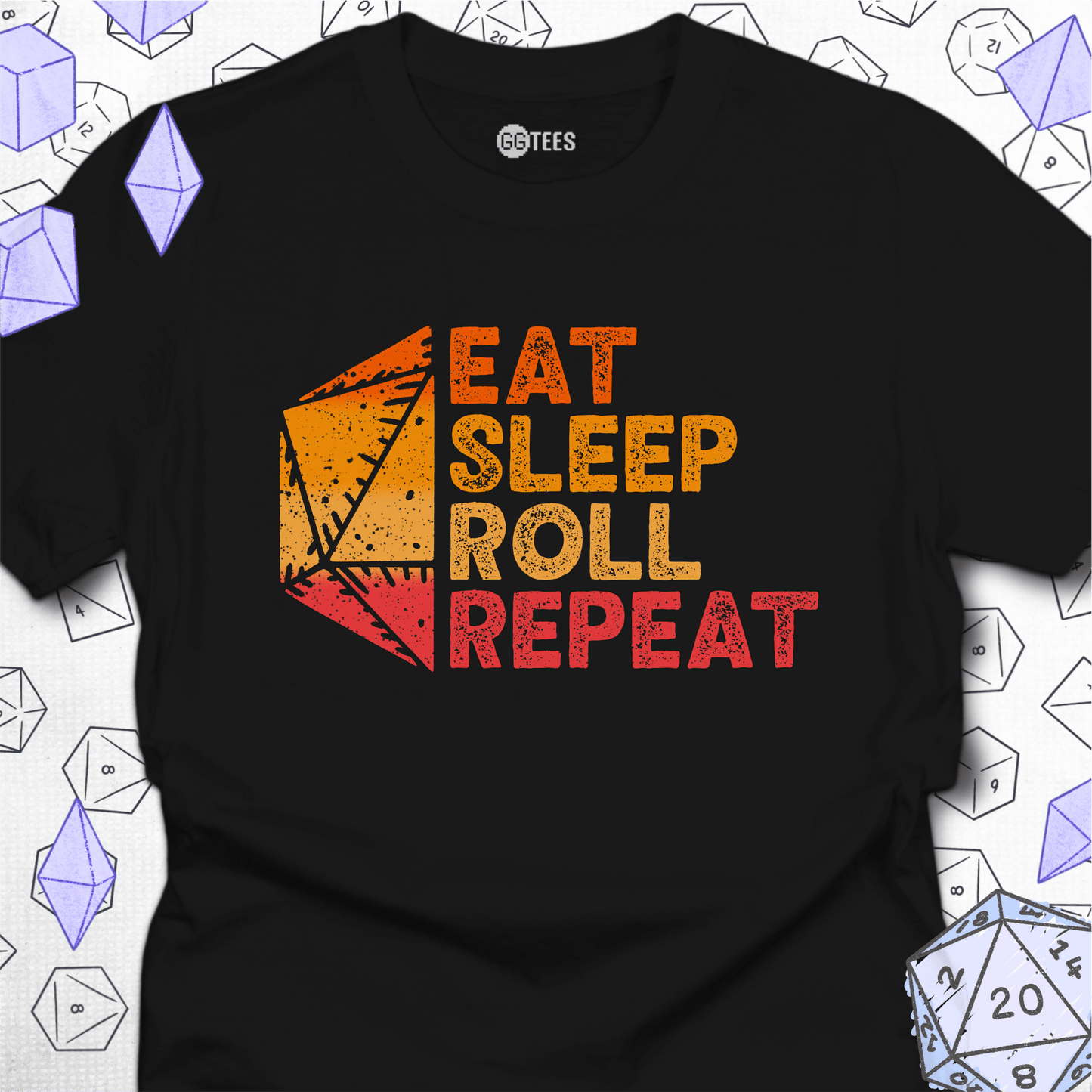 Eat Sleep Roll Repeat T-Shirt