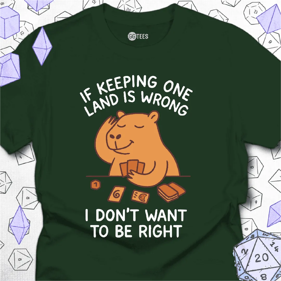 I Don't Want to Be Right T-Shirt - GG Tees