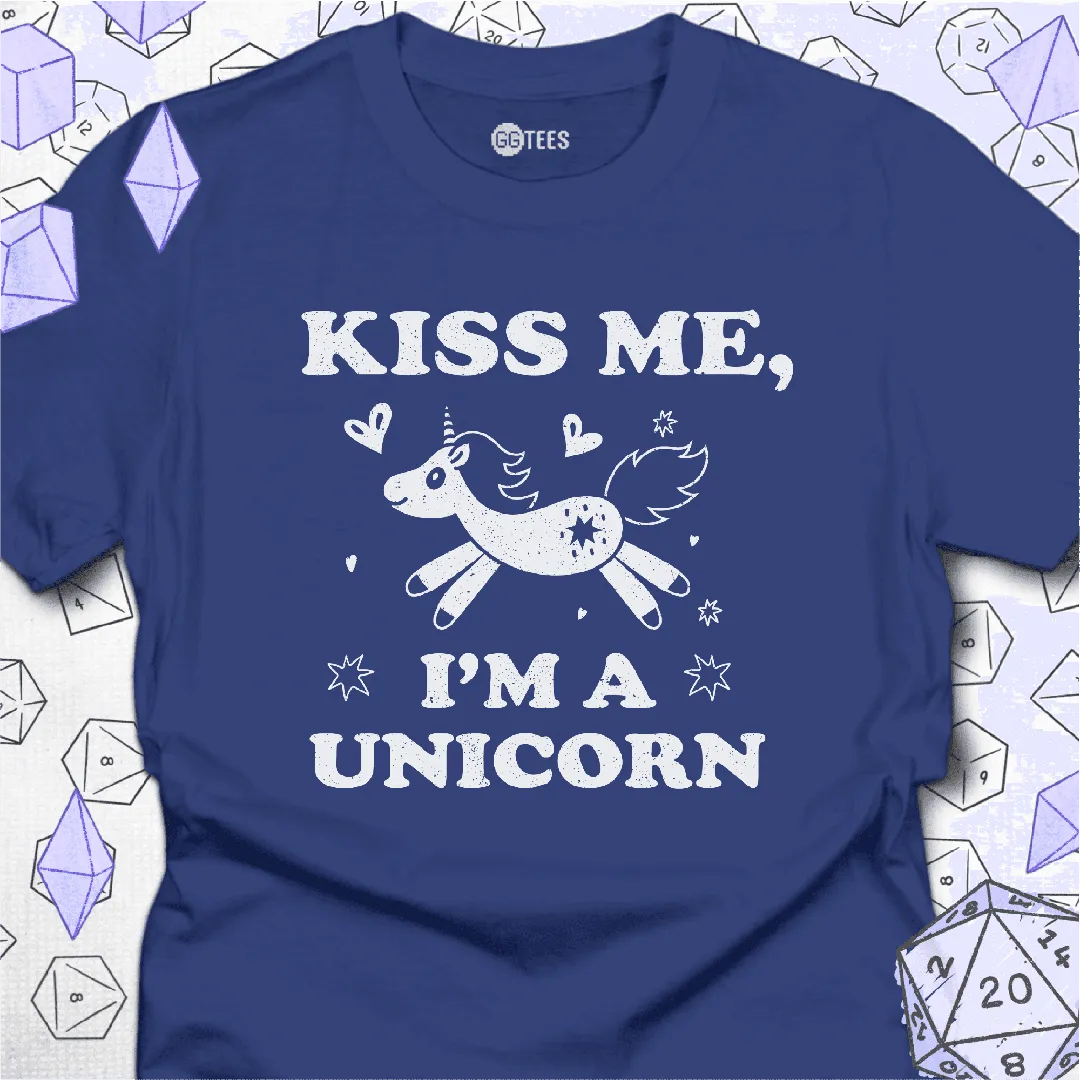 Kiss Me I'm a Unicorn T-Shirt - GG Tees