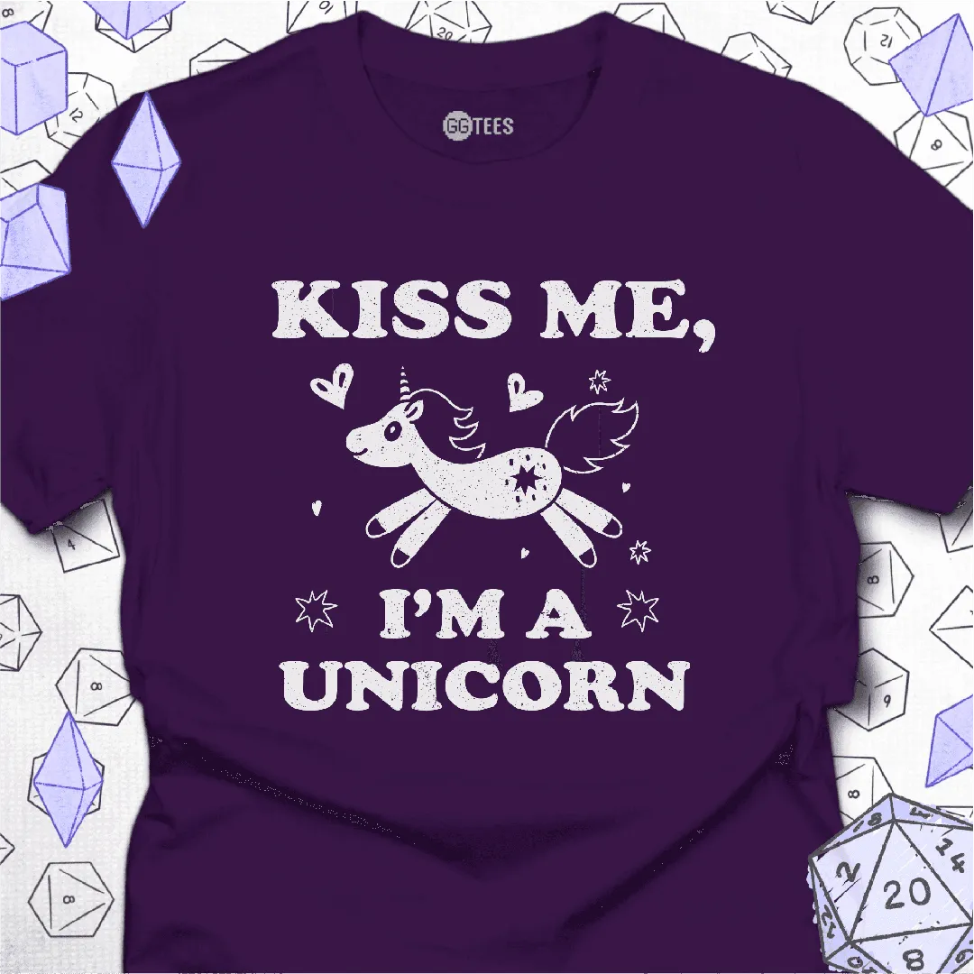 Kiss Me I'm a Unicorn T-Shirt - GG Tees