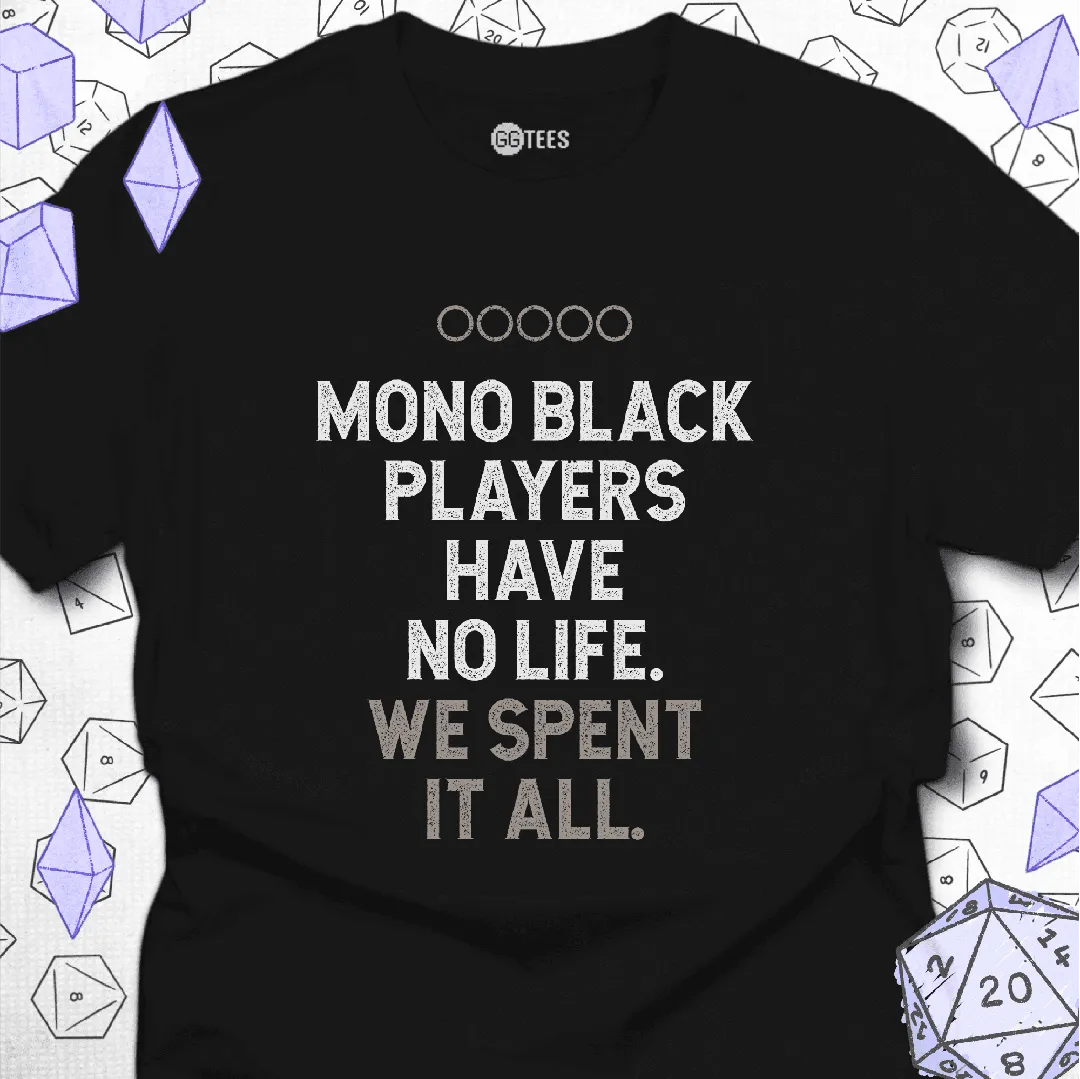 Mono Black Players T-Shirt - GG Tees