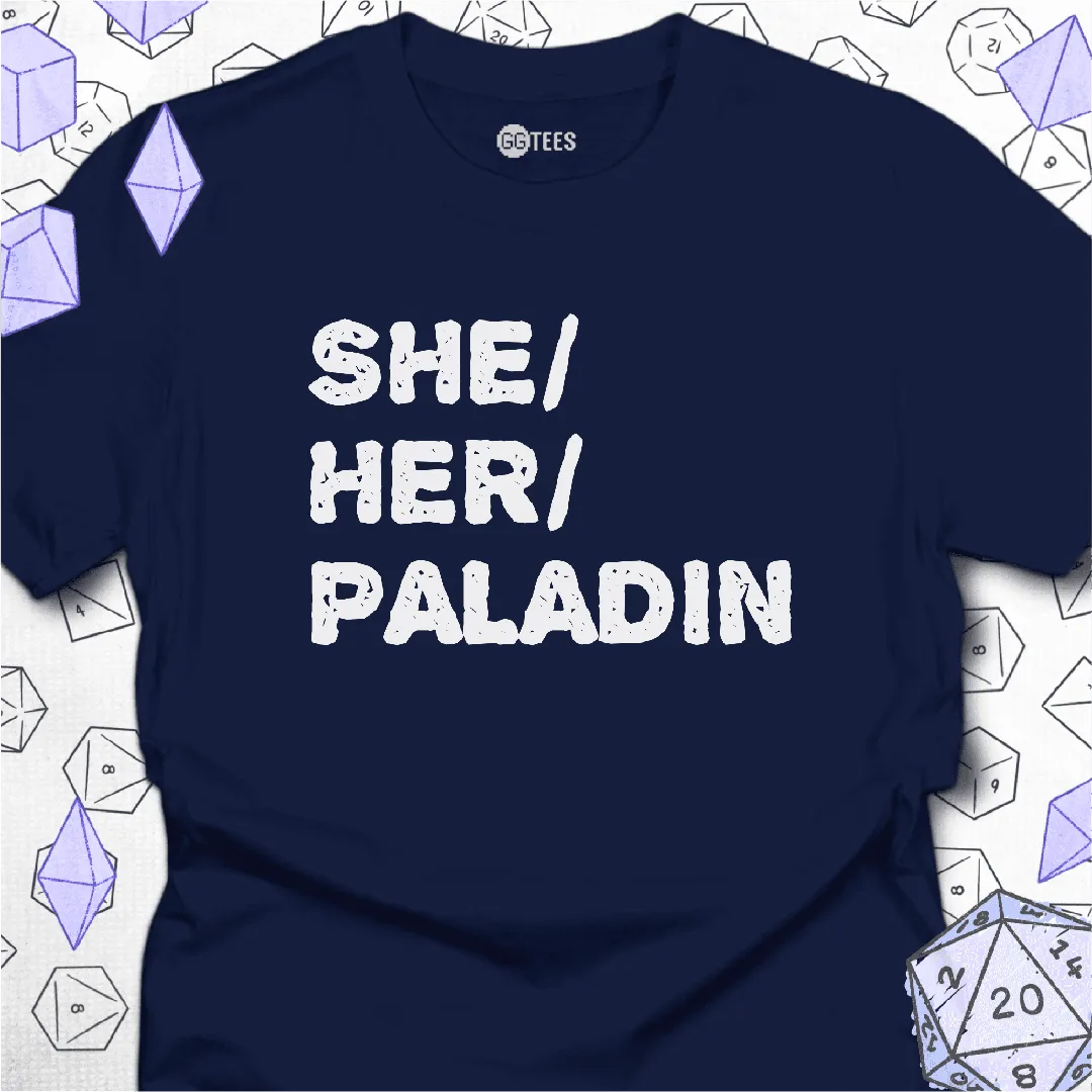 She Her Paladin T-Shirt - GG Tees