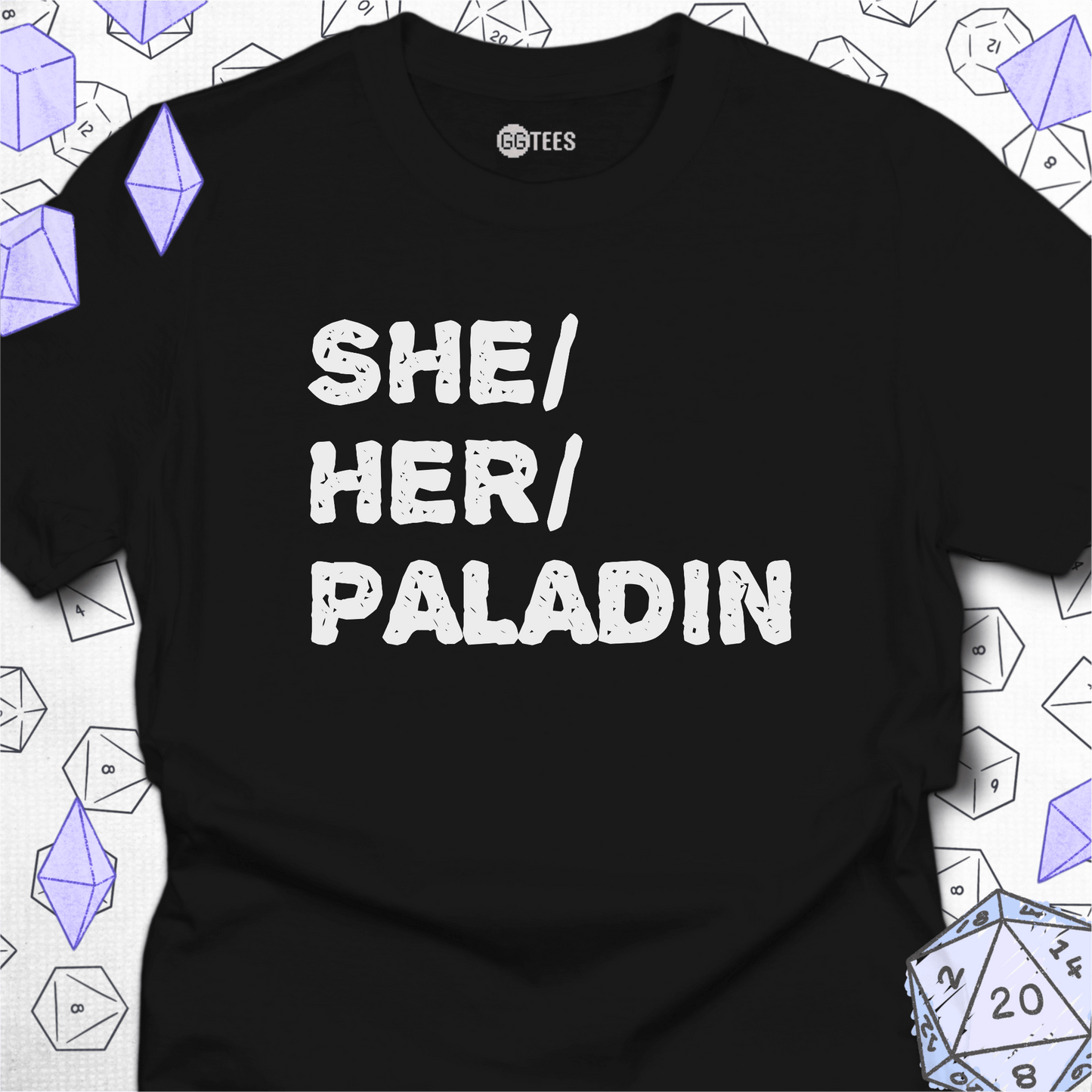 She Her Paladin T-Shirt