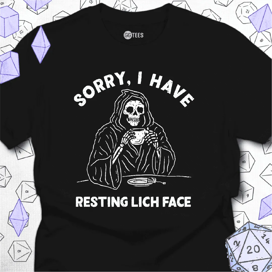 Resting Lich Face T-Shirt - GG Tees