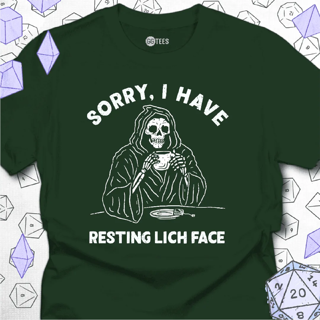 Resting Lich Face T-Shirt - GG Tees