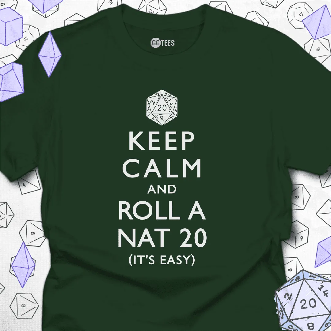 Roll a Nat 20 T-Shirt - GG Tees