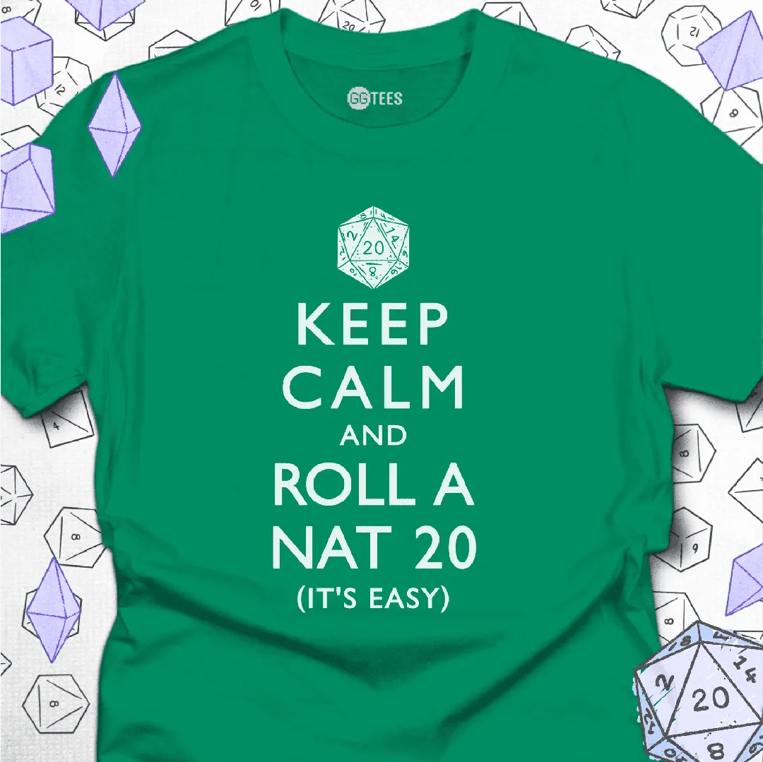 Roll a Nat 20 T-Shirt - GG Tees