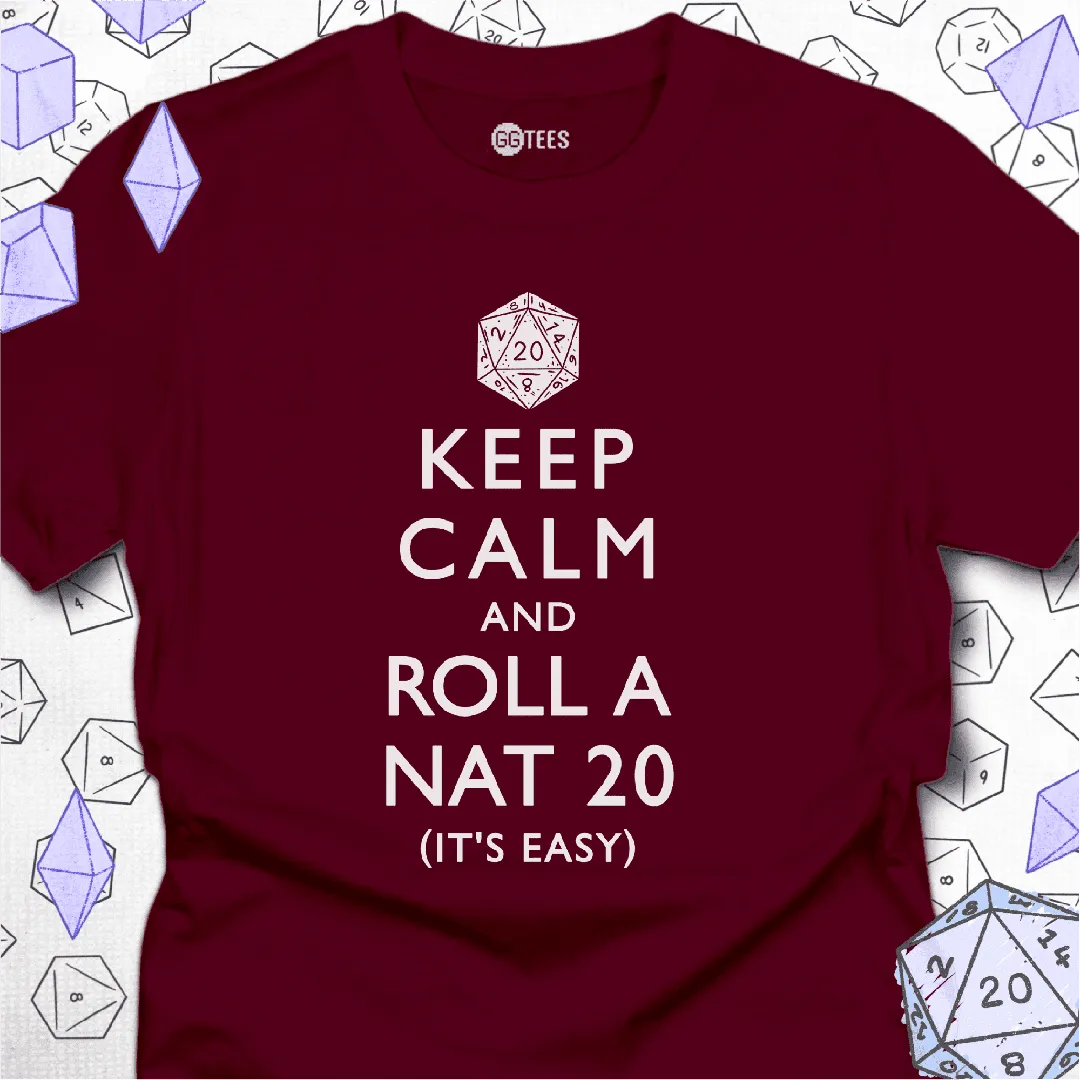 Roll a Nat 20 T-Shirt - GG Tees