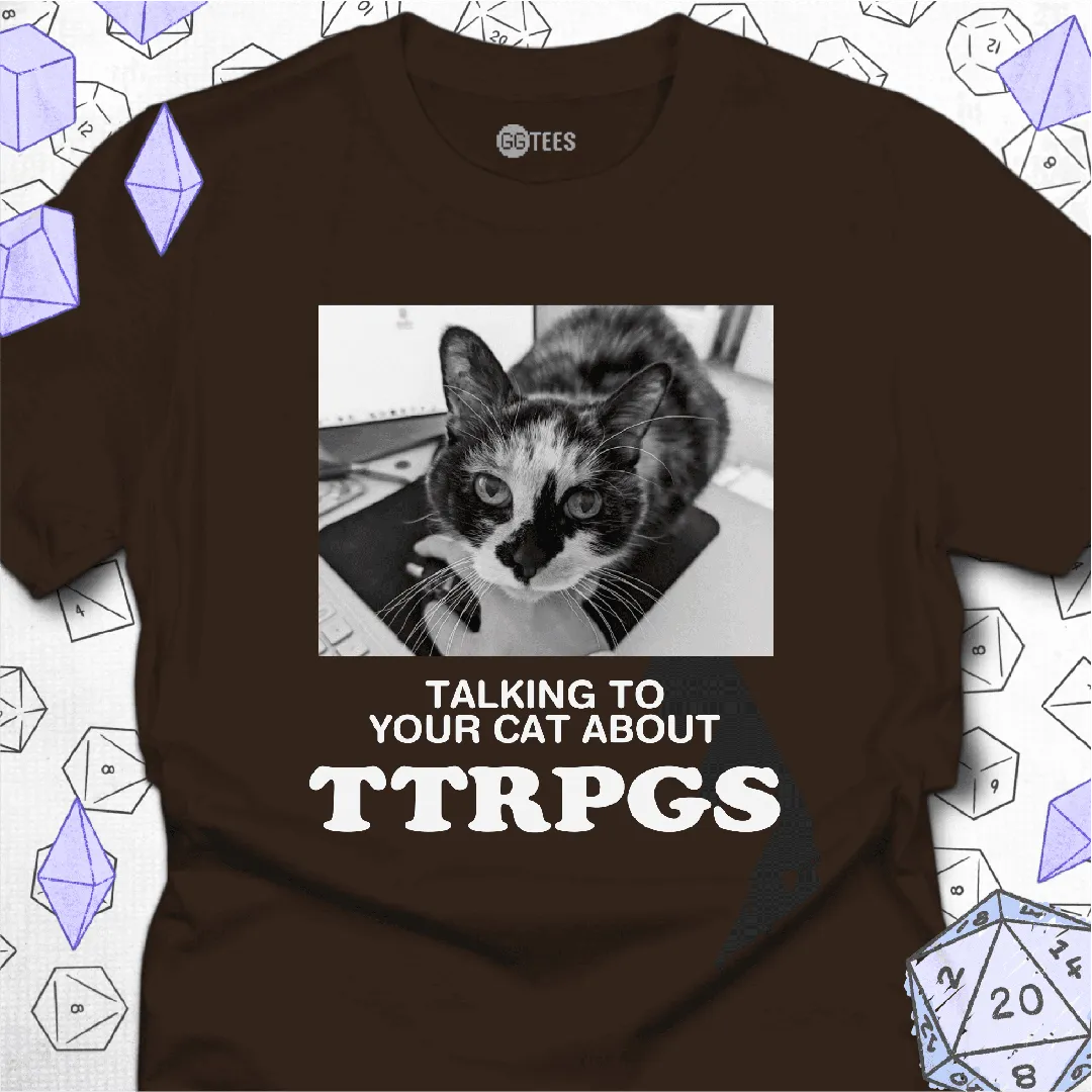 Talking about TTRPGs T-Shirt - GG Tees