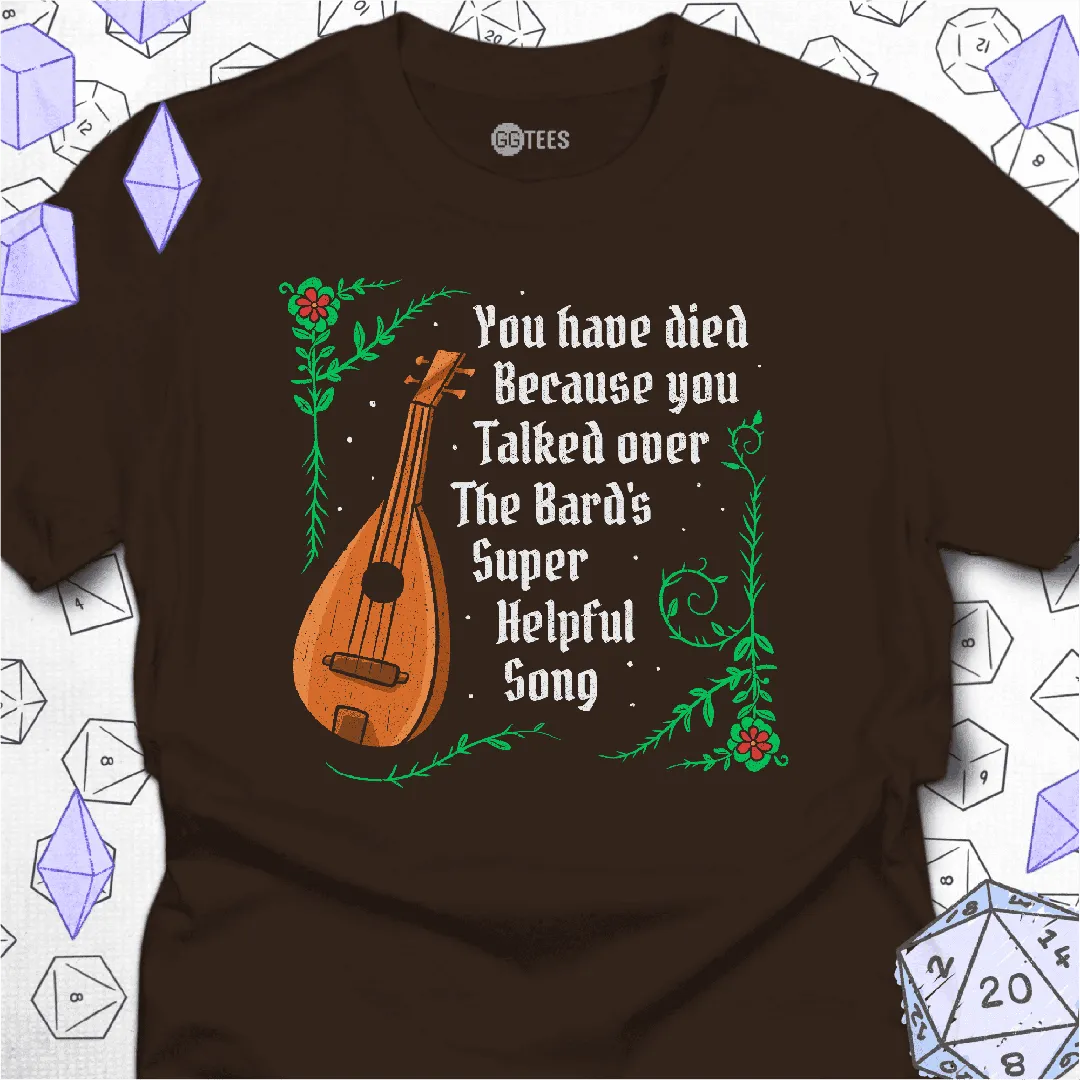 Talking Over the Bard T-Shirt - GG Tees