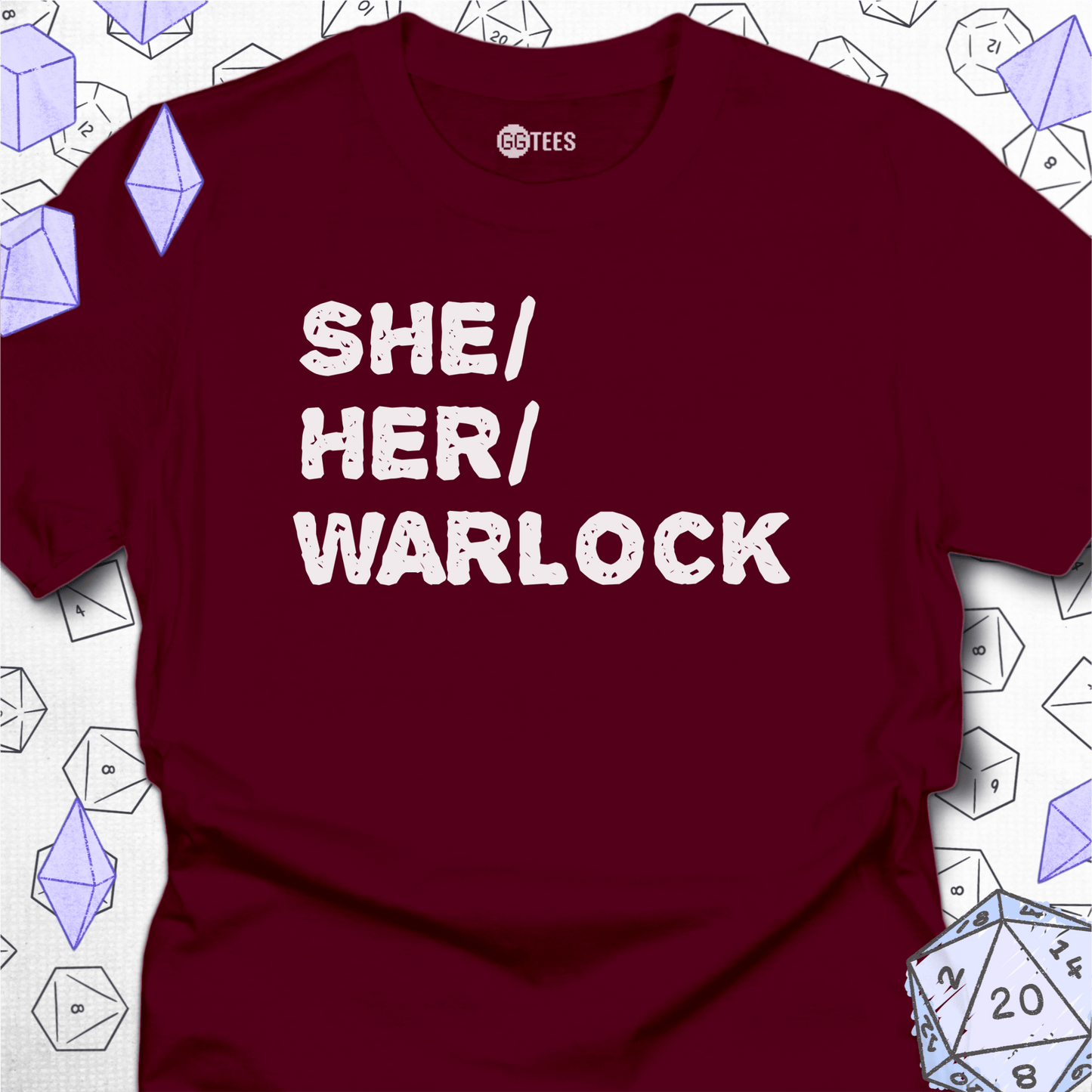 She Her Warlock T-Shirt