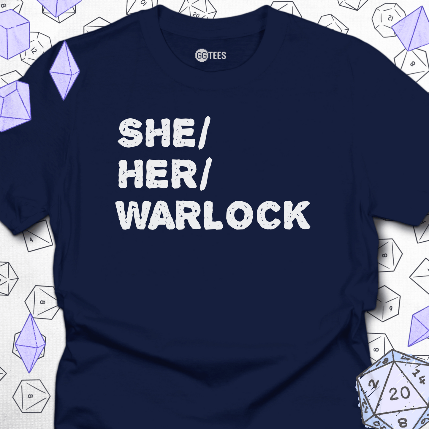She Her Warlock T-Shirt