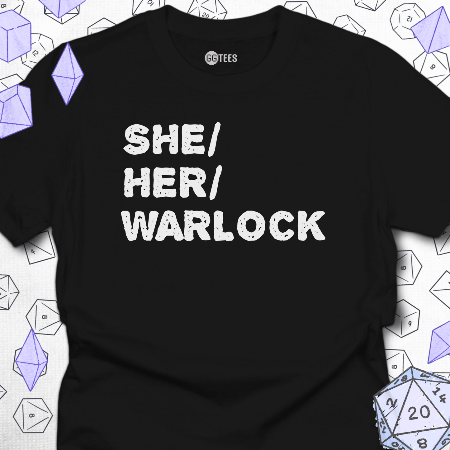 She Her Warlock T-Shirt
