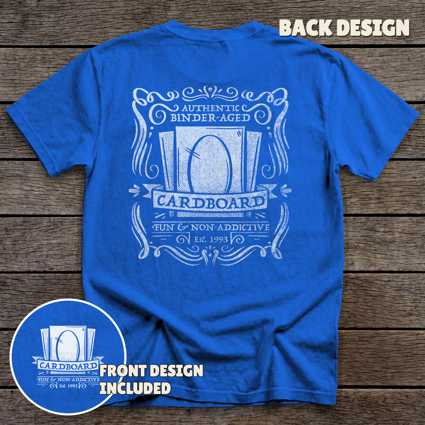 Binder Aged - full back print - Royal tee