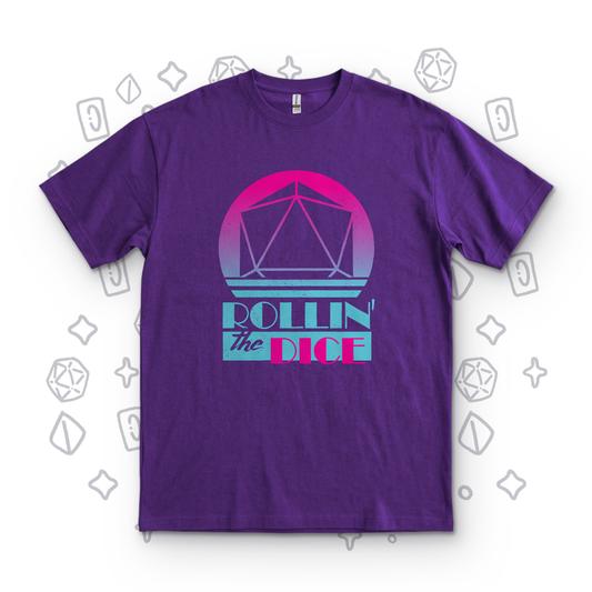 80s Rollin' the Dice - Purple