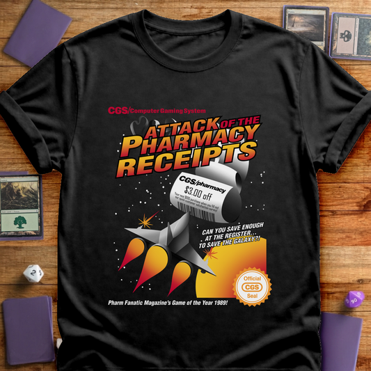 Attack of the Pharmacy Receipts - Black