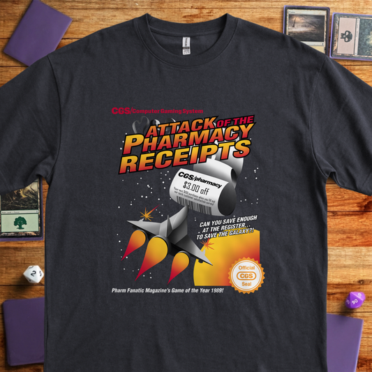Attack of the Pharmacy Receipts - Black