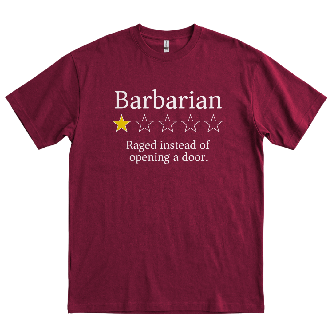 Barbarian Review - Maroon