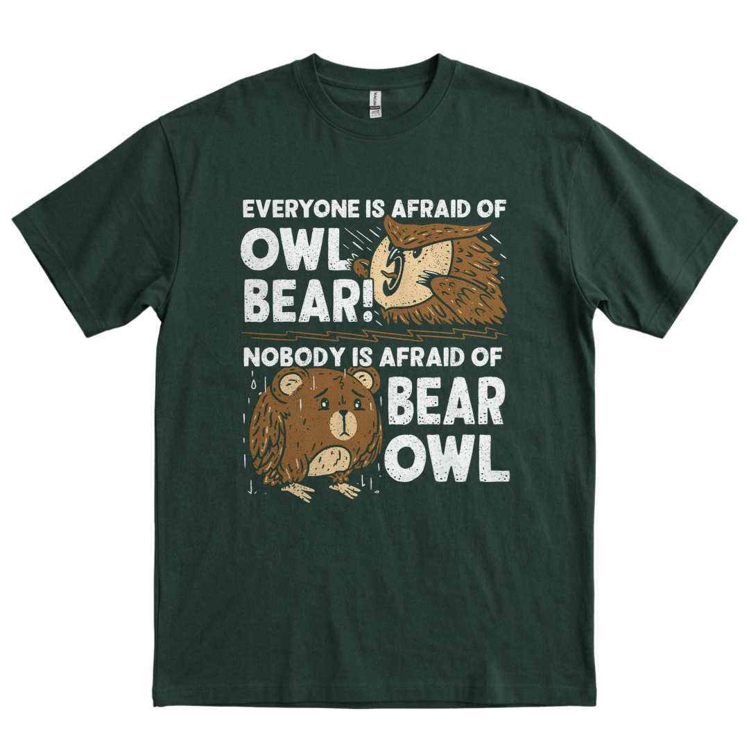Bear Owl - Forest Green