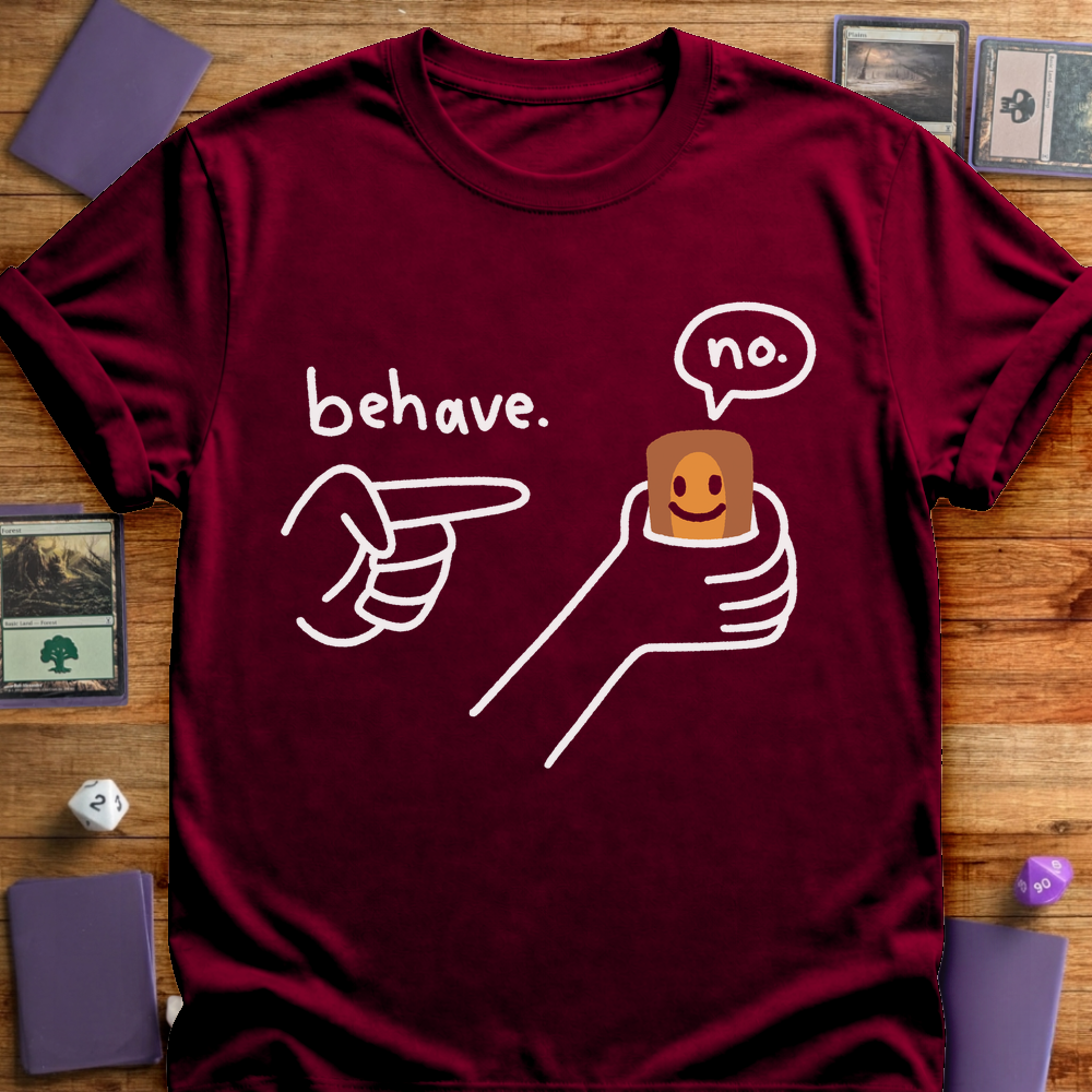 Behave Card - Maroon